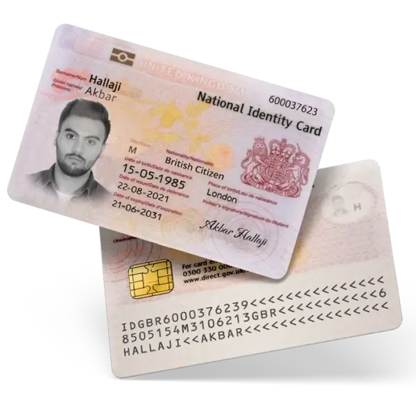 آیدی کارت انگلستان